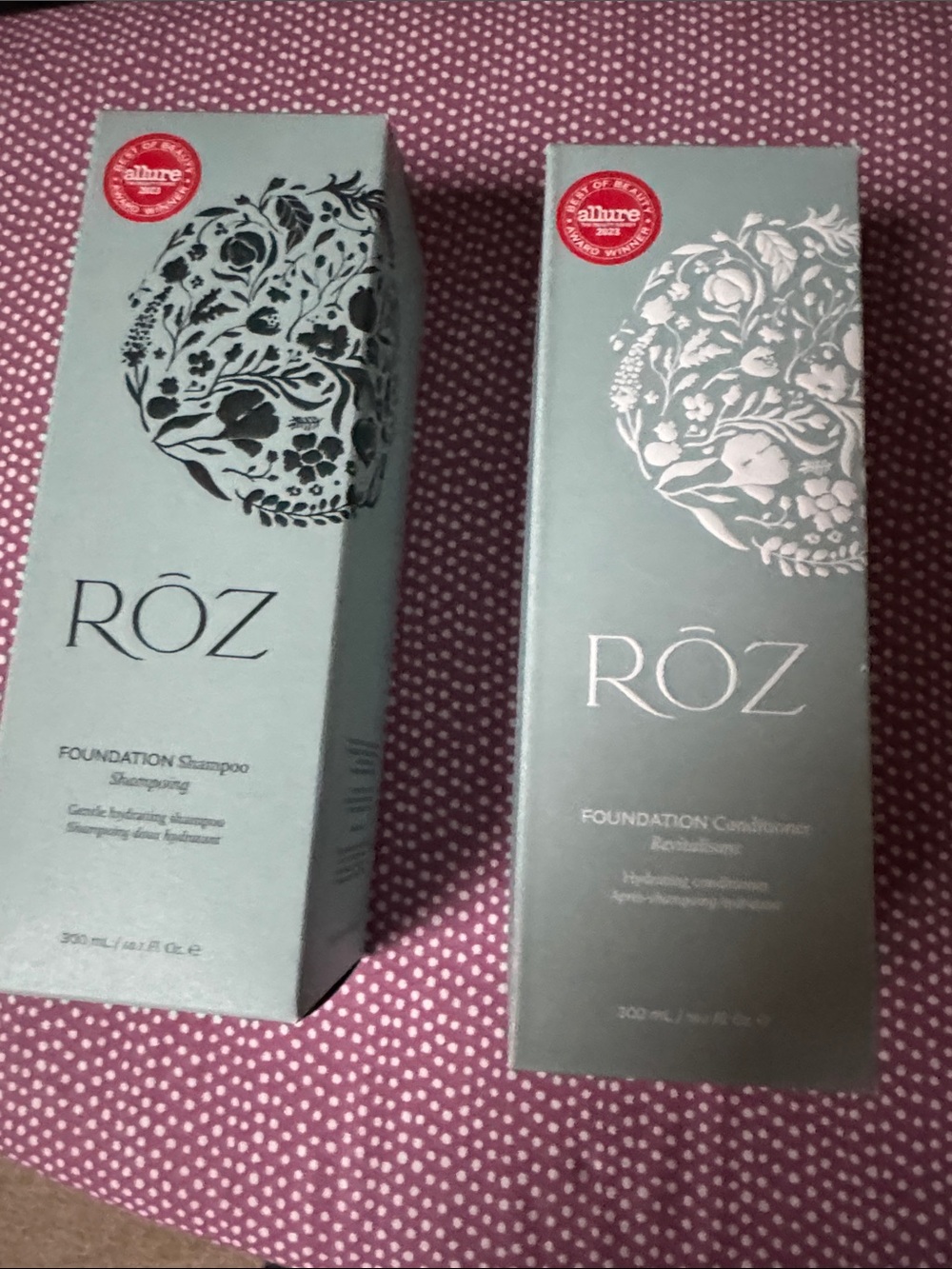 ROZ Foundation Shampoo and Conditioner NIB hydrating Formula